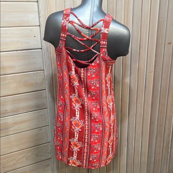Speechless Red and Blue Halter Mini Sundress - Picture 2 of 5